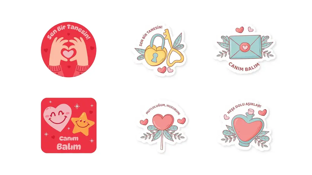 hediye sticker