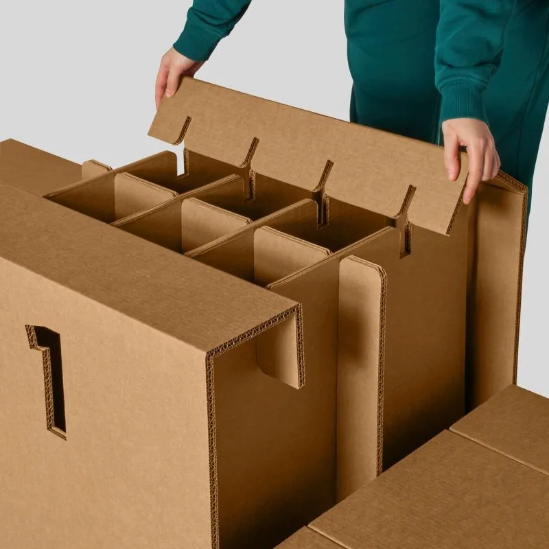 Ağır sanayi kolisi palet üstü istifleme örneği