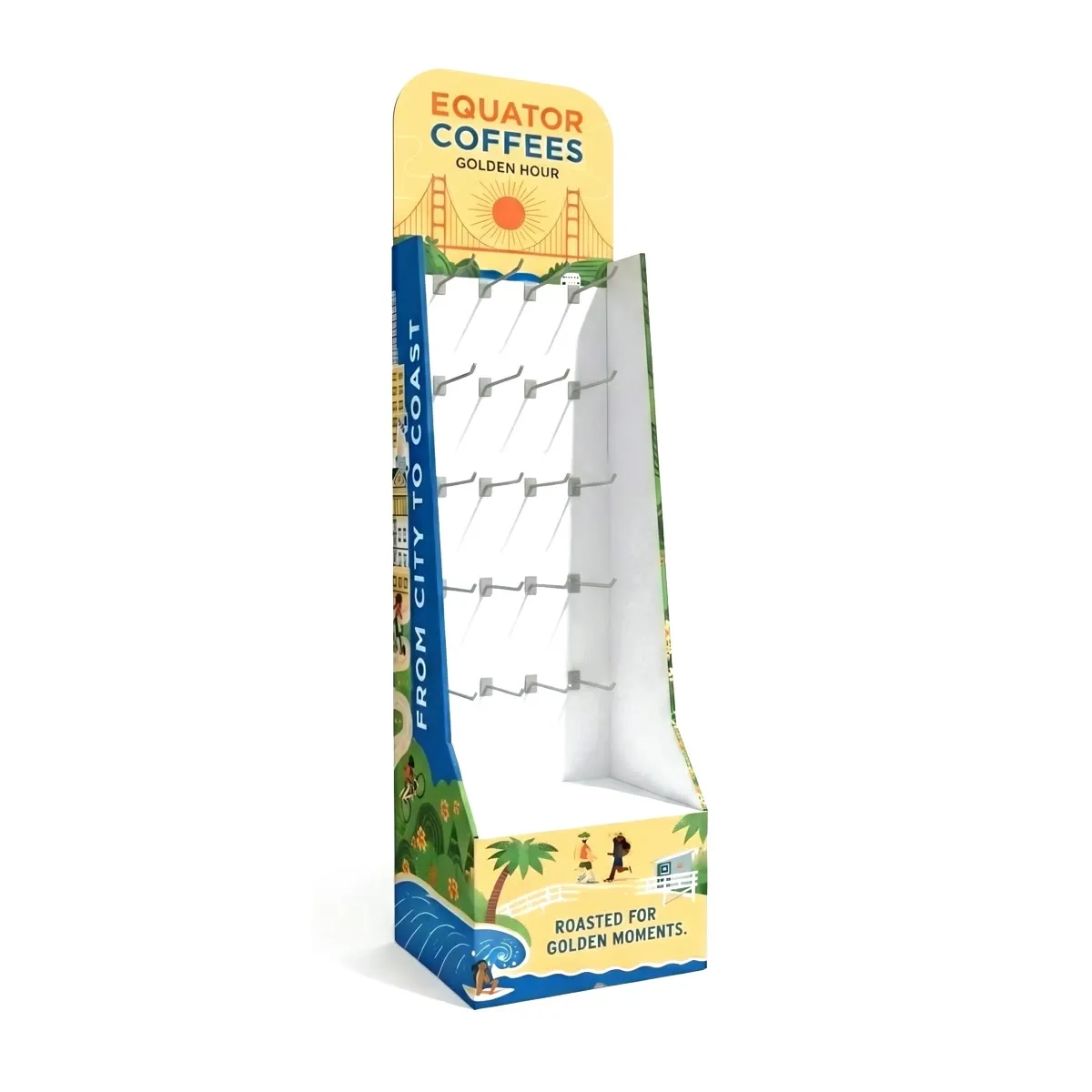 Askılı stand, çorap standı olarak kullanılan 20 askılı karton stand